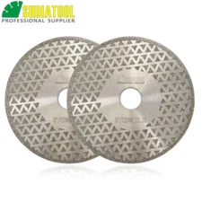 2pcs 5" Electroplated Diamond Cutting & Grinding Disc Two Sde Coated Saw Blades