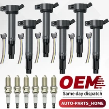 UF487 6 Ignition Coils + 6 Spark Plugs for 3.5L Camry Lexus ES350 Toyota Avalon