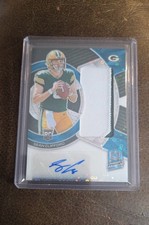 2023 Panini Spectra Radiant Rookie Patch Signature Sean Clifford Blue 31/50 Card. rookie card picture