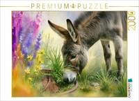 Calvendo Puzzle A Donkey Eats Grass | 2000 Pieces, Finished Size 35.4 × 26.4 In