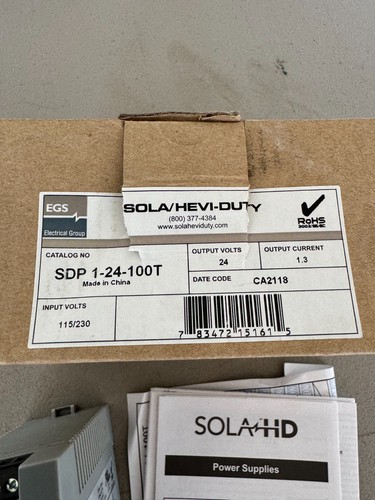 NEU IM KARTON SOLA HEVI-DUTY DIN-SCHIENE NETZTEIL SDP 1-24-100T - Bild 2 von 5
