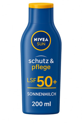 Nivea Sun Schutz & Pflege Sonnenmilch Sonnencreme Lichtschutzfaktor 50+ 200 ml