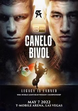 CANELO ALVAREZ vs. DIMITRY BIVOL Fight 2022 Boxing Poster - poster no frame