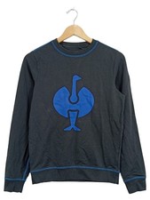 Engelbert Strauss Kinder Pullover Sweatshirt Logo Gr. 146/152 Grau Blau