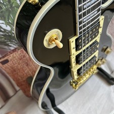 US Shipping Custom Shop LP Black Beauty Electric Guitar Gold Parts HHH Pickups