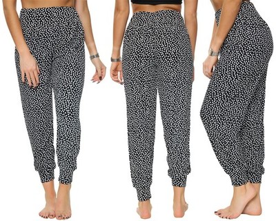 Women Ditsy Floral Harem Trousers Alibaba Casual Loose Fit Baggy Pants