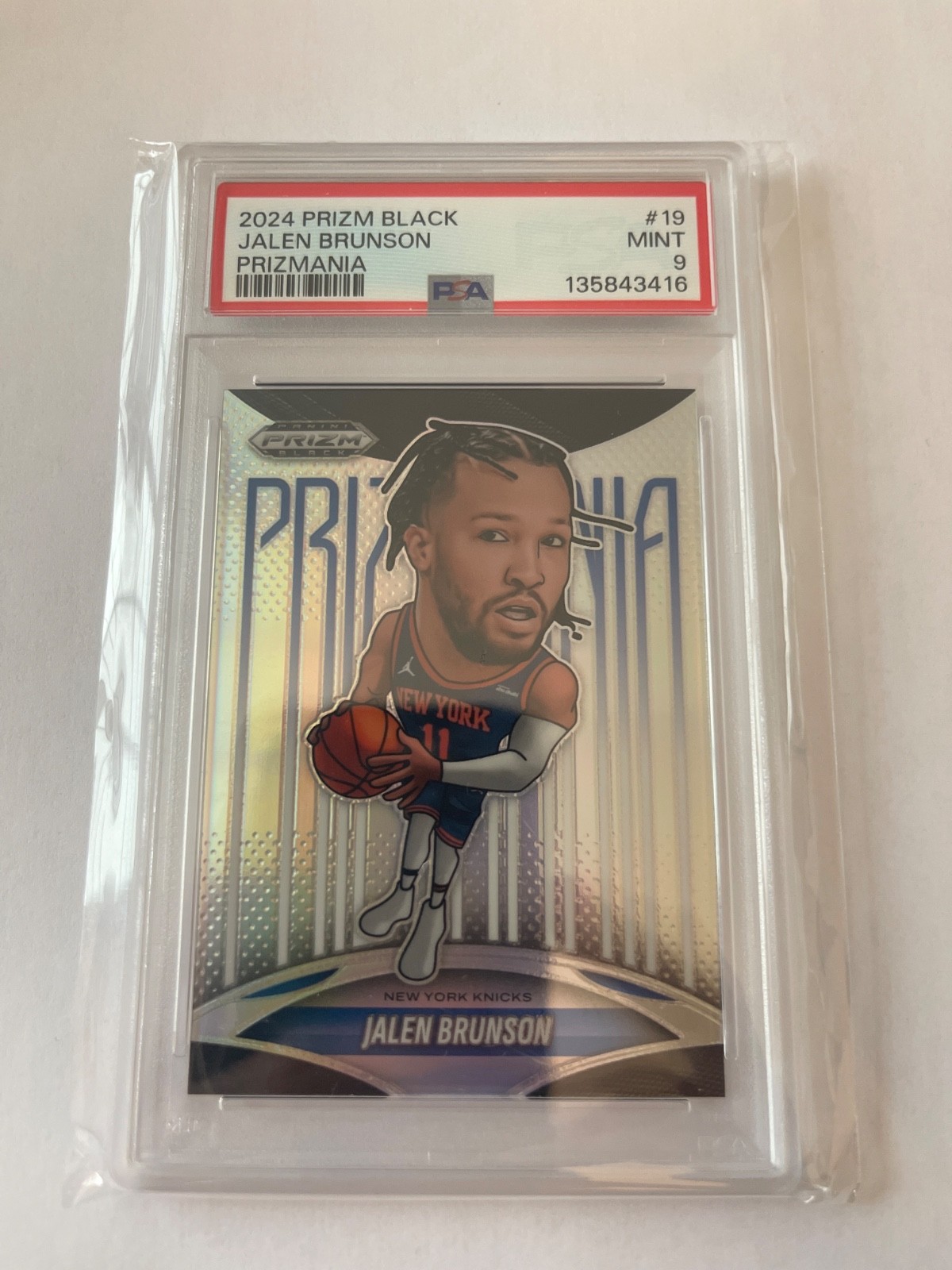 Jalen Brunson 2024 Prizm Black #19 Prizmania /(SSP) Price Guide 