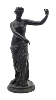 Antique 19thC Grand Tour Bronze Venus of Capua Statue Aphrodite Sculpture Figure