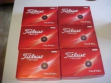 NEW 2024 2025 6 DOZEN (72 GOLF BALLS)  TITLEIST WHITE TRUFEEL, NO EXTRA LOGOS