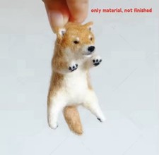 Needle Felting Kit Shiba Inu Dog DIY Craft Set for Bookmark Ornament Toy