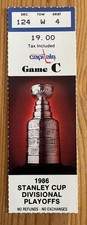 4/17/86 RANGERS/CAPITALS HOCKEY STANLEY CUP PLAYOFFS TICKET STUB