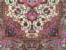 HIGH KPSI 60+ RAJ FINE RUG KORK WOOL_LOTS OF SILK 3.4x5 HIGH QUALITY RUG PERS