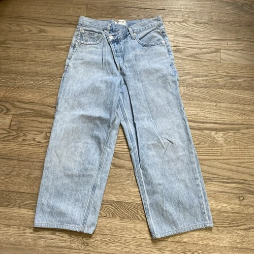 AGOLDE Criss Cross A097-983 Cropped Jeans  100% Cotton Made in USA - size 25