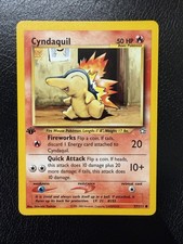 Pokemon TCG Cyndaquil 57/111 Neo Genesis 1st Edition LP
