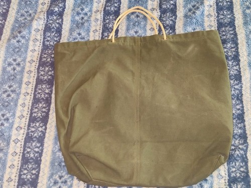 Vintage 40s-50s era E. L. EDWARDS Co. Shopping Bag, Cotton/ Canvas Rope Handles - Picture 9 of 12