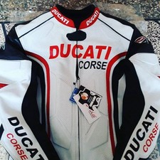 Ducati Jacket Motorcycle Motorbike Leather ra...