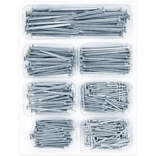 400pcs Picture Hanging Nails Kit, Galvanized Small Wood & Wall Nails