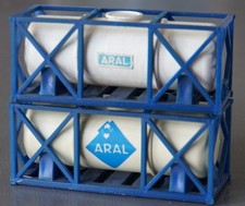 Faller Zwei seltene AMS ARAL Tankcontainer 20...