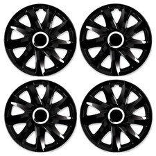 4x Radkappen Radblenden Radzierblenden Drift 16 Zoll Schwarz Set für Volvo