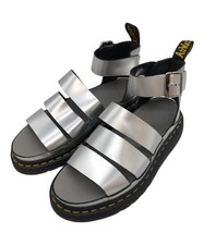Dr. Martens CLARISSA II SILVER METALLIC CALF SANDALS/ Silver/ Size UK 6