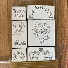 Stampin Up THANK YOU Stamp Set of 7 Special Ewe