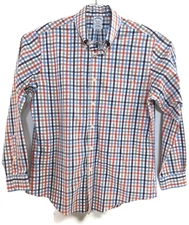 Brooks Brothers Shirt Mens Large Plaid Check Regent Non Iron Supima Cotton