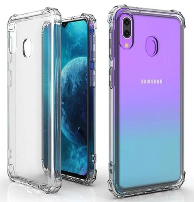 Pour Samsung Galaxy Modèles Antichoc Transparent 4 Coin Coussin Étui Gel - Photo 1/4
