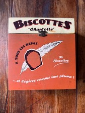 ANCIENNE BOITE A BISCUITS EN BOIS VINTAGE