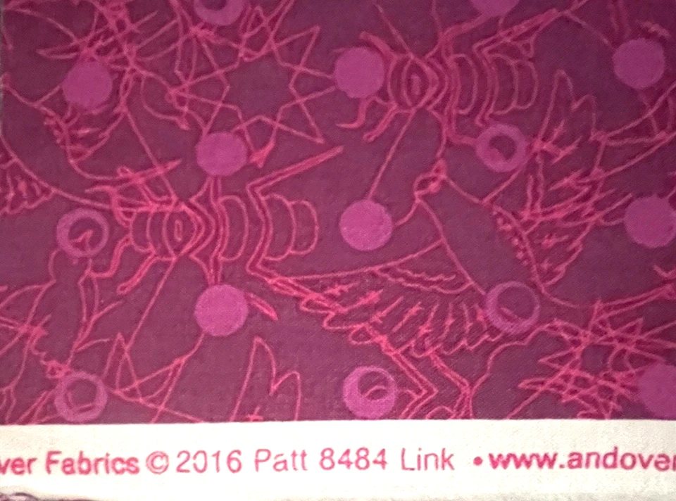 Andover By Alison Glass Pattern 8484 Link Pink and Purple 18 Inches x 42 Inches - Image 4 of 4