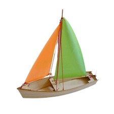 Self-Propelled Sailboat Wooden Boat Model Assembly Kit DIY Assembly Toys2378