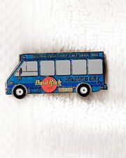 ATLANTIC CITY Bus (blue) Hard Rock Cafe Pin