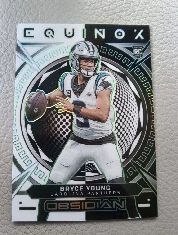2023 PANINI OBSIDIAN EQUINOX EE GREEN #4 BRYCE YOUNG ROOKIE RC 12/35 