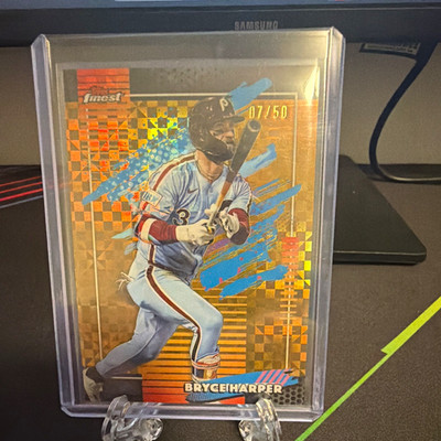 Topps Finest 2025 Major League Performance Bryce Harper /50 #102 Phillies