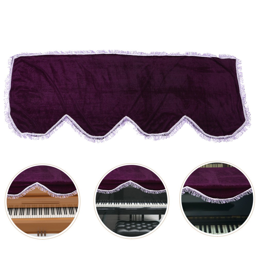 Copri Tastiera Pianoforte in Velluto Elegante foto 6