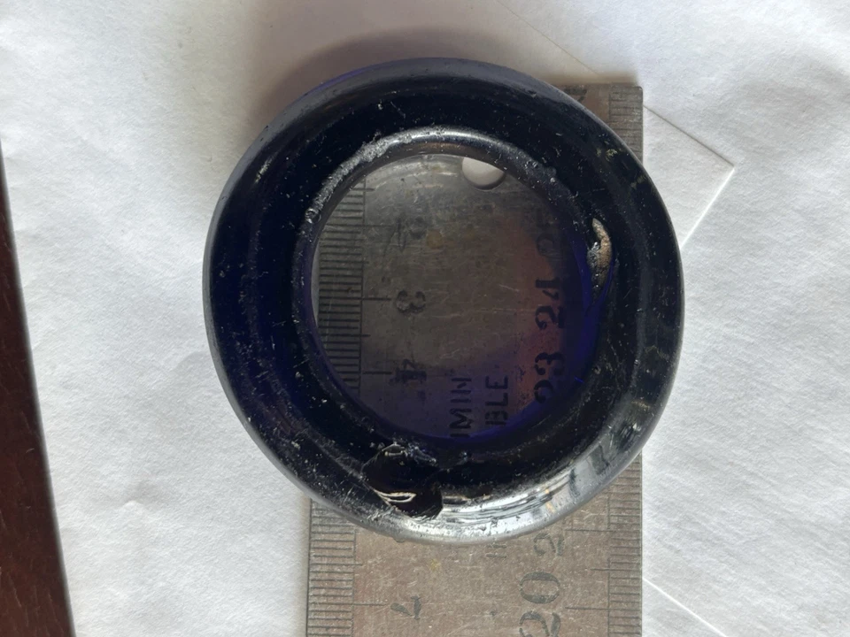 ancien Anneaux verre Collier Cheval XIX° - Photo 3/4