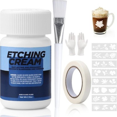 Ätzpaste Für Glas?Glass Etching Paste?Ätzpaste Für Glas Farbig Für DIY Krea