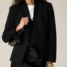 NWT J Crew New Going-Out Blazer in Stretch Twill Size Black 4