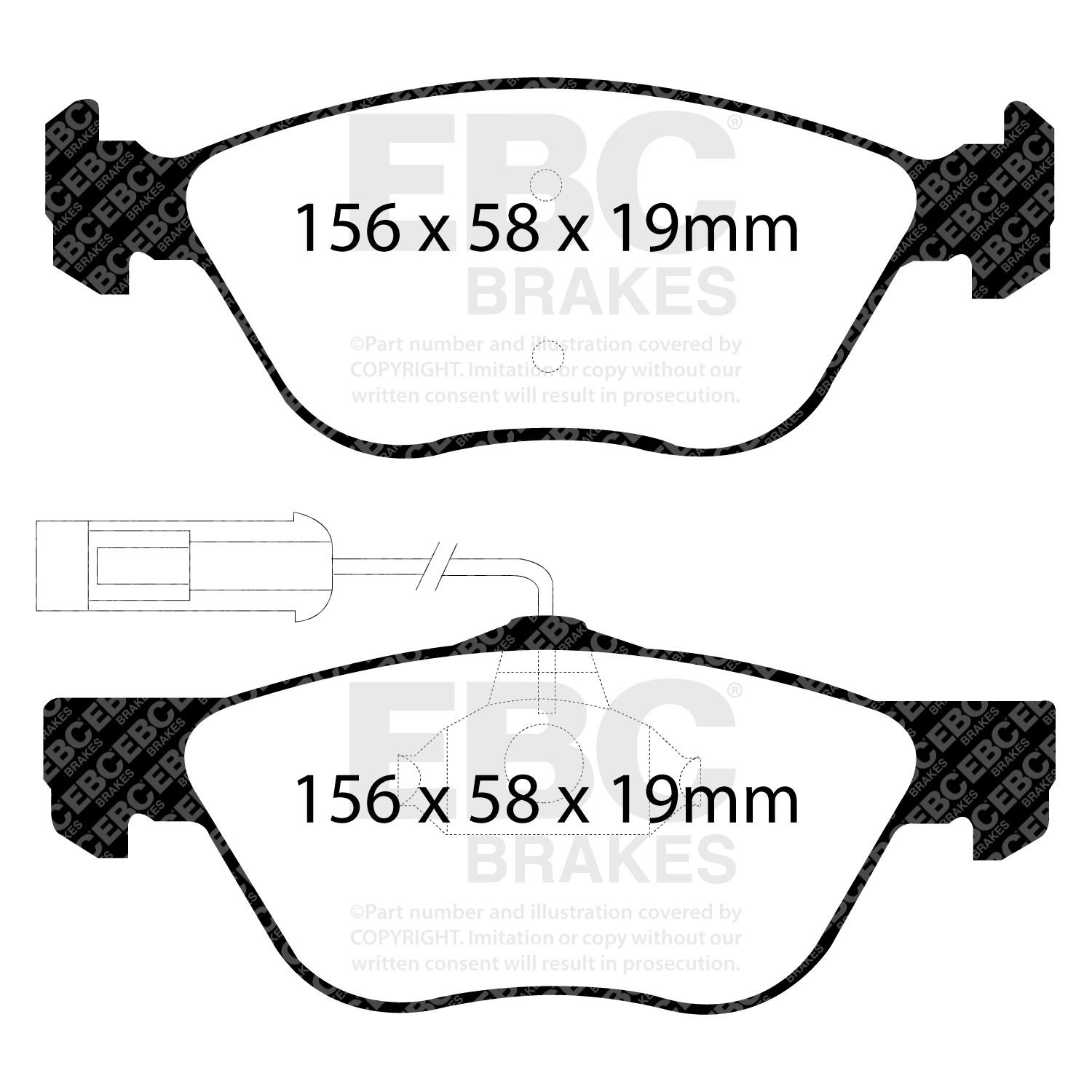 EBC DP41061R BRAKE PAD SET DISC BRAKE Front