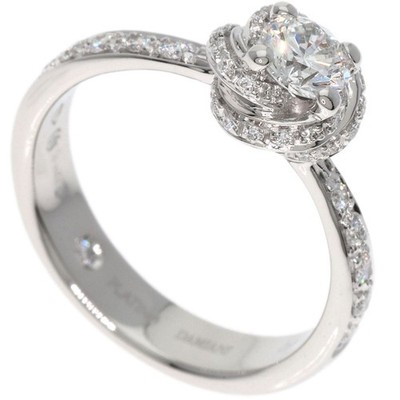 Damiani  Pocciolo Diamond G-VVS2-EX Ring Platinum PT950  Ladies [Used]