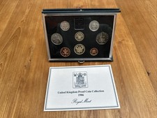 Royal Mint 1986 Proof UK Coin Set with Blue Case & Certificate of Authority