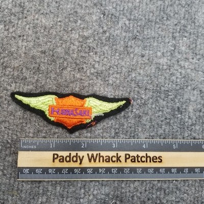 Vintage Kawasaki Patch Wings Motorcycle 70s 80s AC5