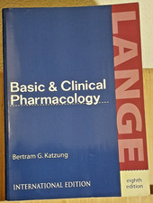 Basic & Clinical Pharmacology ~ by Bertram G Katzung ~  Paperback ~ 8th Edition