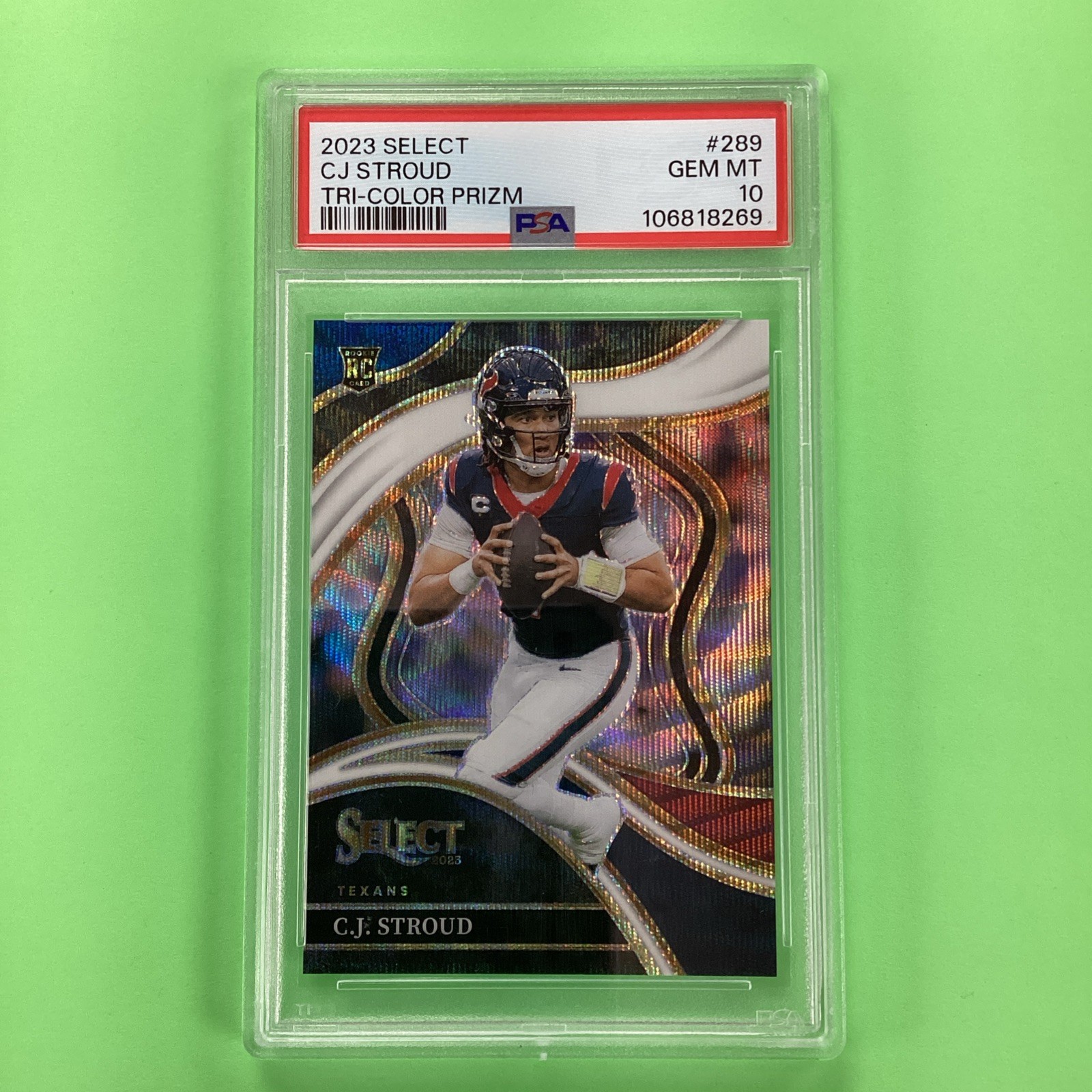 CJ Stroud Panini Select #289 Tri-Color Prizm