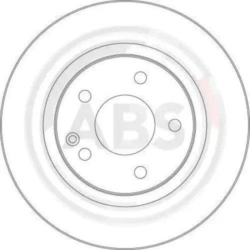 2x Brake disc Vented 17365 A.B.S. for MERCEDES-BENZ A-CLASS