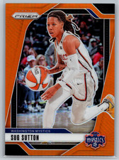 Sug Sutton 2024 Panini Prizm WNBA Orange Prizm /99 #51 Washington Mystics