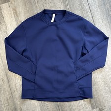 Lululemon Embrace The Space Crew Sweatshirt Navy Blue Women s Sz 8 Pullover