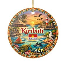 Kiribati Ornament  Ceramic travel souvenir decoration
