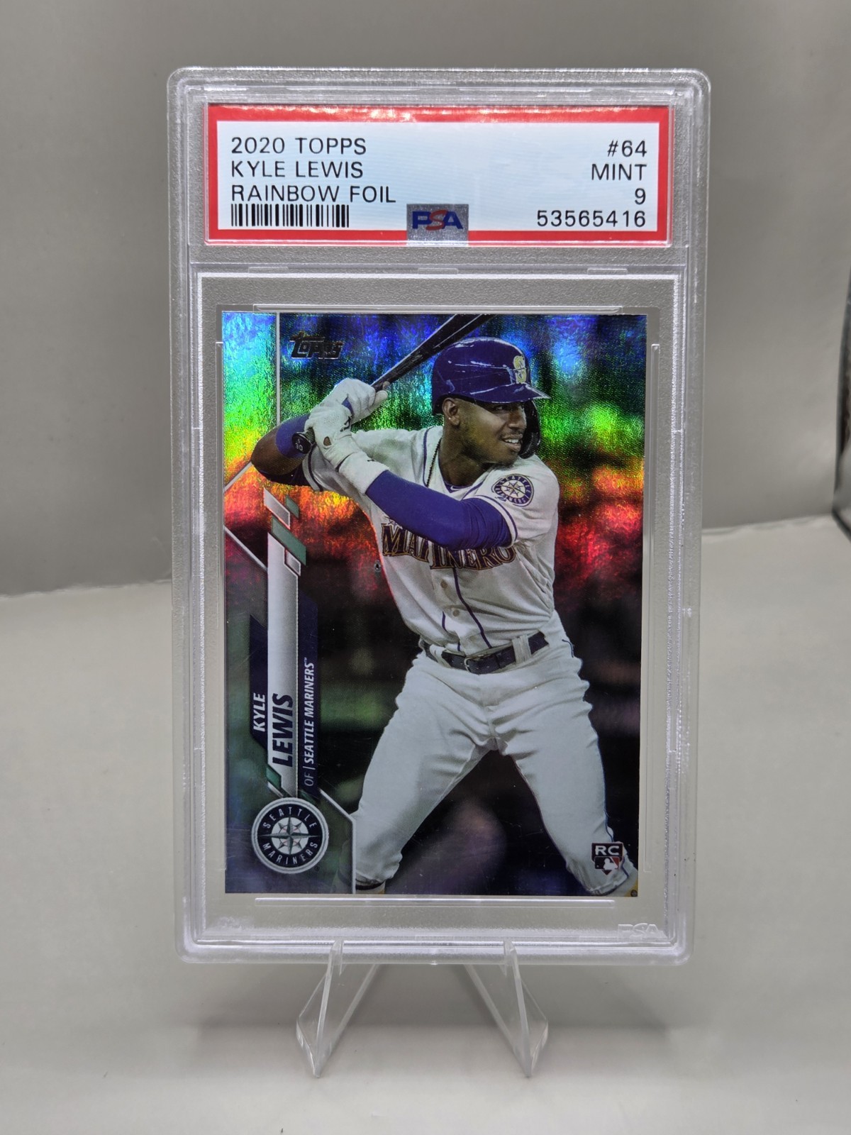 2020 Topps - Kyle Lewis #64 Rainbow Foil (RC)