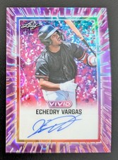 Echedry Vargas 2025 Leaf Vivid Baseball Base Autograph Purple /7