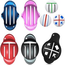 5 Pack Golf Ball Line Marker Tool - Golf Accessories, Golf Ball Marker Stencil,